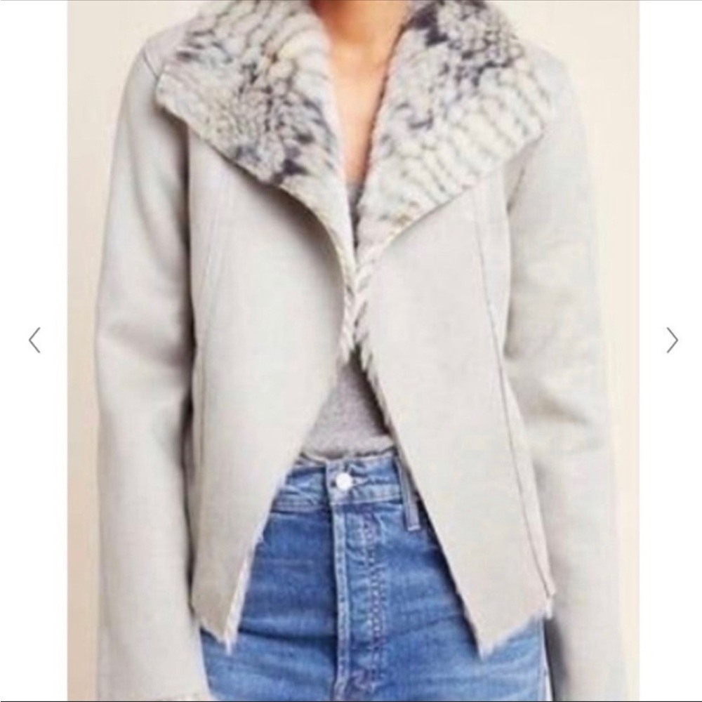 Anthropologie Marrakech Faux Fur Jacket- reversible!!!!!